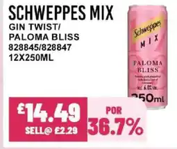 Bestway SCHWEPPES MIX Gin twist/ paloma bliss offer