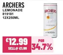 Bestway ARCHERS Lemonade offer