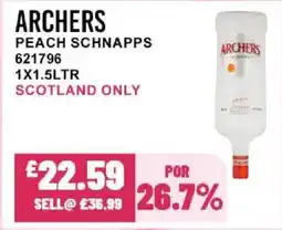 Bestway ARCHERS Peach schnapps offer