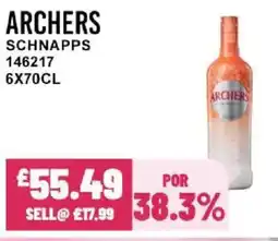 Bestway ARCHERS Schnapps offer