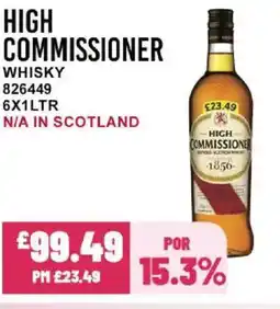 Bestway HIGH COMMISSIONER Whisky offer