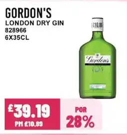 Bestway GORDON'S London dry gin offer