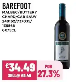 Bestway BAREFOOT Malbec/buttery chard/cab sauv offer