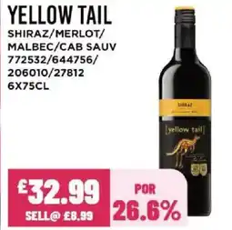 Bestway YELLOW TAIL Shiraz/merlot/ malbec/cab sauv offer