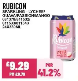 Bestway RUBICON Sparkling - lychee/ guava/passion/mango offer