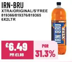 Bestway IRN-BRU Xtra/original/s'free offer