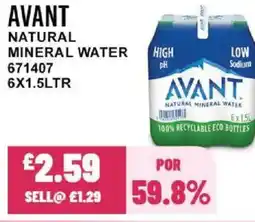 Bestway AVANT Natural mineral water offer