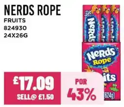 Bestway NERDS ROPE Fruits offer