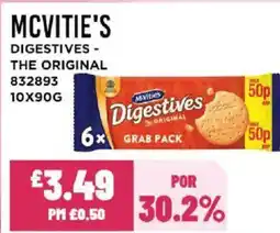 Bestway MCVITIE'S Digestives - the original offer