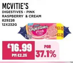 Bestway MCVITIE'S Digestives - pink raspberry & cream offer