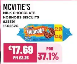 Bestway MCVITIE'S Milk chocolate hobnobs biscuits offer