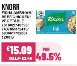 Bestway KNORR Fish/lamb/ham/ beef/chicken/ vegetable offer