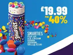 Bestway SMARTIES Pop up ice cream offer