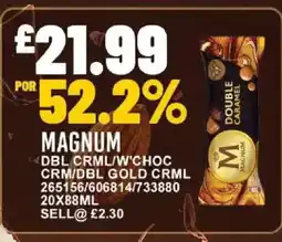 Bestway MAGNUM Dbl crml/w'choc crm/dbl gold crml offer