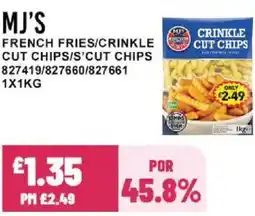 Bestway MJ'S French fries/crinkle cut chips/s'cut chips offer