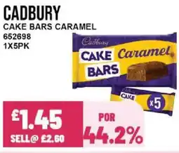 Bestway CADBURY Cake bars caramel offer