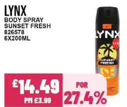 Bestway LYNX Body spray sunset fresh offer