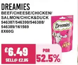 Bestway DREAMIES Beef/cheese/chicken/ salmon/chick&duck offer
