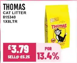 Bestway THOMAS Cat litter offer