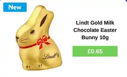Morrisons Lindt Gold Milk Chocolate Easter Bunny offer