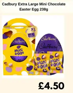 Sainsbury's Cadbury Extra Large Mini Chocolate Easter Egg offer