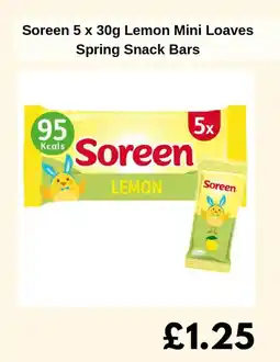 Sainsbury's Soreen Lemon Mini Loaves Spring Snack Bars offer