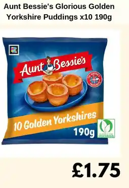 Sainsbury's Aunt Bessie's Glorious Golden Yorkshire Puddings offer
