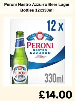 Sainsbury's Peroni Nastro Azzurro Beer Lager Bottles offer