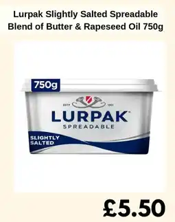 Sainsbury's Lurpak Slightly Salted Spreadable Blend of Butter & Rapeseed Oil offer