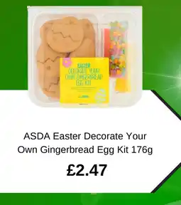 Asda ASDA Easter Decorate Your Own Gingerbread Egg Kit offer
