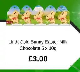 Asda Lindt Gold Bunny Easter Milk Chocolate offer