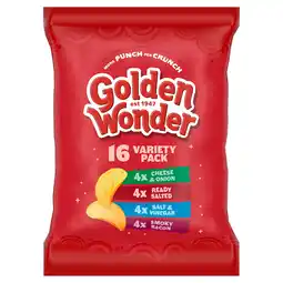 Iceland Golden Wonder Variety Pack 16 x 25g offer
