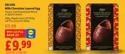 Lidl DELUXE Milk Chocolate Layered Egg offer