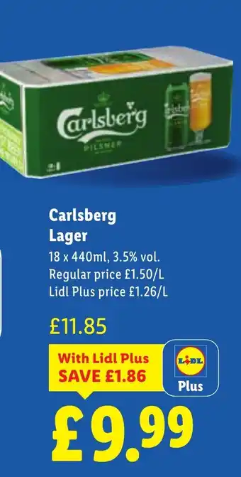 Lidl Carlsberg Lager offer