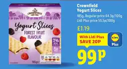 Lidl Crownfield Yogurt Slices offer