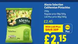 Lidl Alesto Selection Californian Pistachios offer