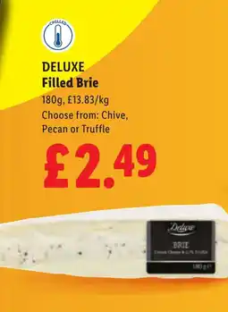 Lidl DELUXE Filled Brie offer
