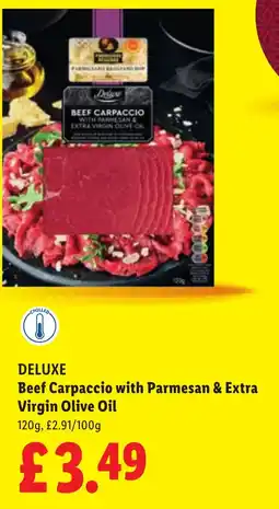 Lidl DELUXE Beef Carpaccio with Parmesan & Extra offer
