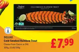 Lidl DELUXE Cold-Smoked Rainbow Trout offer