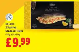 Lidl DELUXE 2 Stuffed Seabass Fillets offer