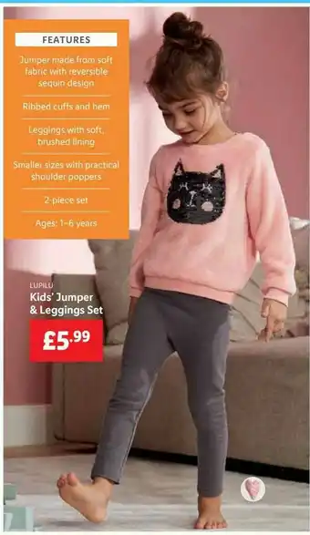 Lidl Lupilu Kids'juimper & Leggings Set offer