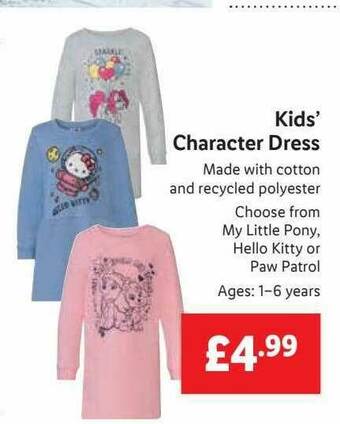 Lidl Kids'character Dress offer