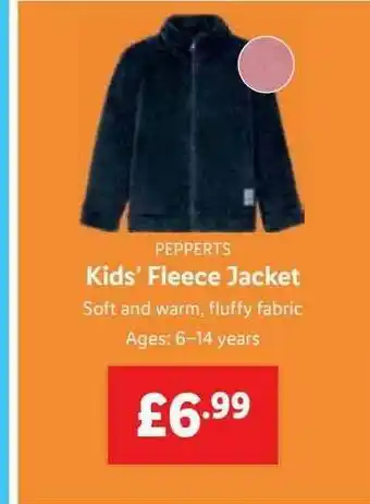 Lidl Pepperts Kids' Fleece Jacket offer