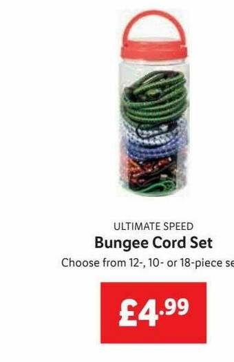 Lidl Ultimate Speed Bungee Cord Set offer
