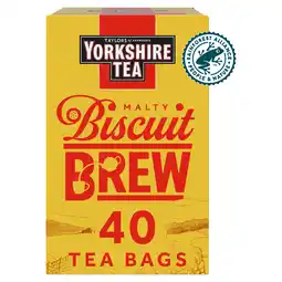 Iceland Taylors of Harrogate Yorkshire Tea Malty Biscuit Brew 40 Tea Bags 112g offer