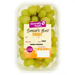 Iceland Donnelly Fresh Season's Best Fruit Green Grapes 500g offer