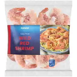 Iceland Iceland Easy Peel Wild Red Shrimp 200g offer