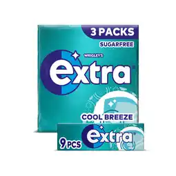 Iceland Extra Cool Breeze Sugar Free Chewing Gum x3 Packs offer