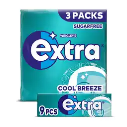 Iceland Extra Cool Breeze Sugar Free Chewing Gum x3 Packs offer