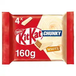 Iceland KitKat Chunky White Bar 4 Pack Multipack 160g offer